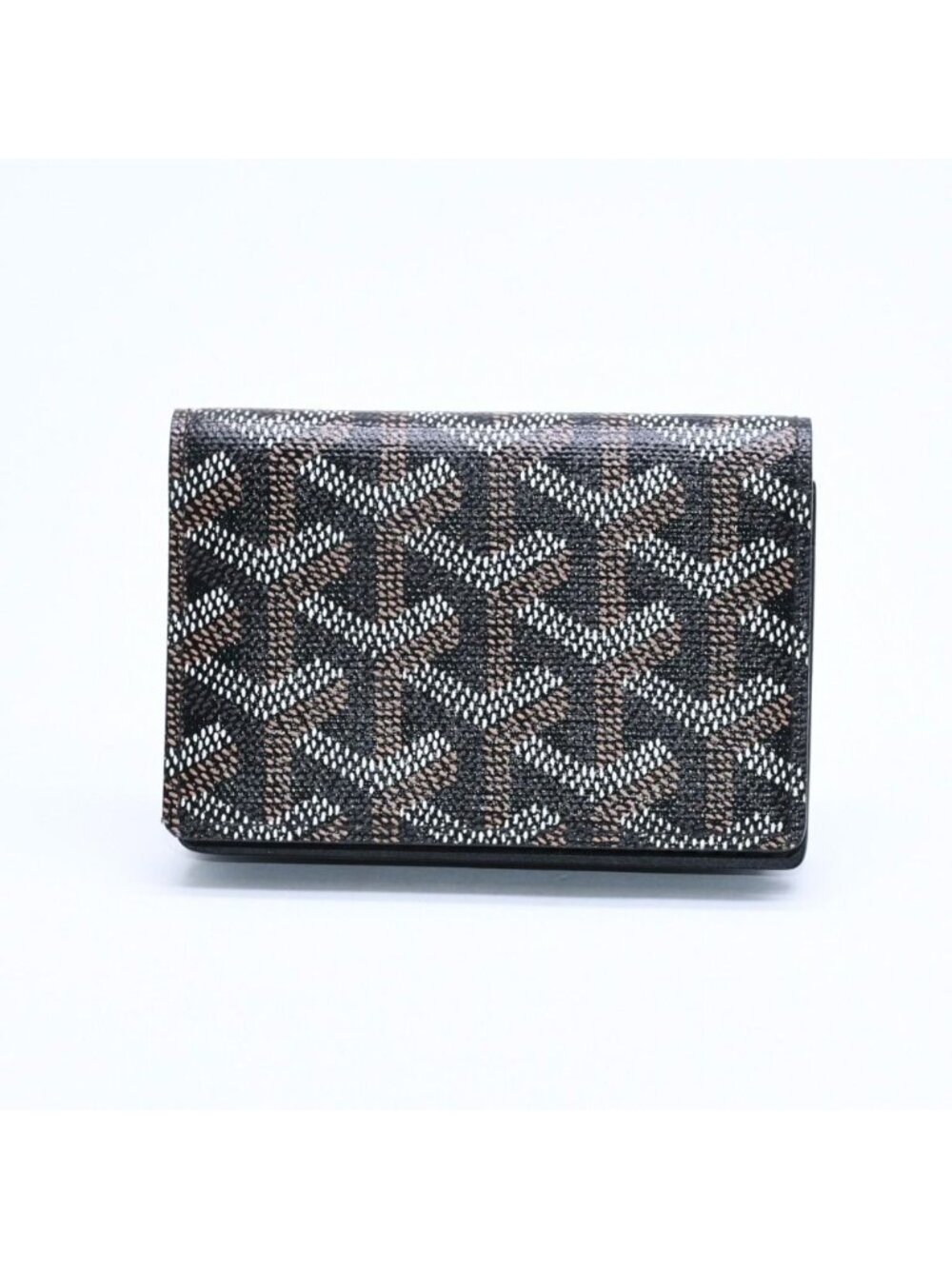 Goyard Malesherbes Card Case Brown Black Leather